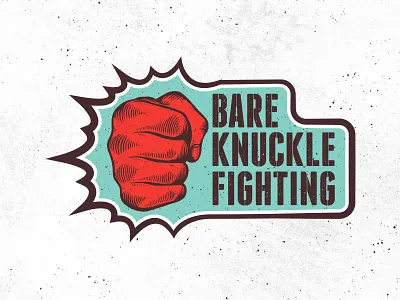 Bare Knuckle Fighting apparel logo bare knuckle bkfc boxing fight fighting fist illustraion logo punch vintage