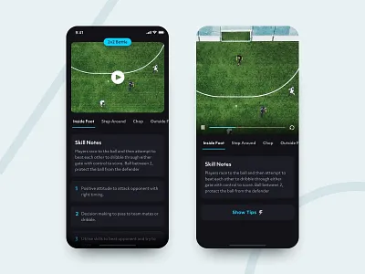 Football Drills animation app football gif ios soccer ui ux video