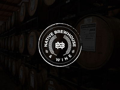 Native Brewhouse 3d best brand branding brewhouse business emblem logo creative round flat logo logo design minimalist native native american native brewhouse recent superhero top usa view wine