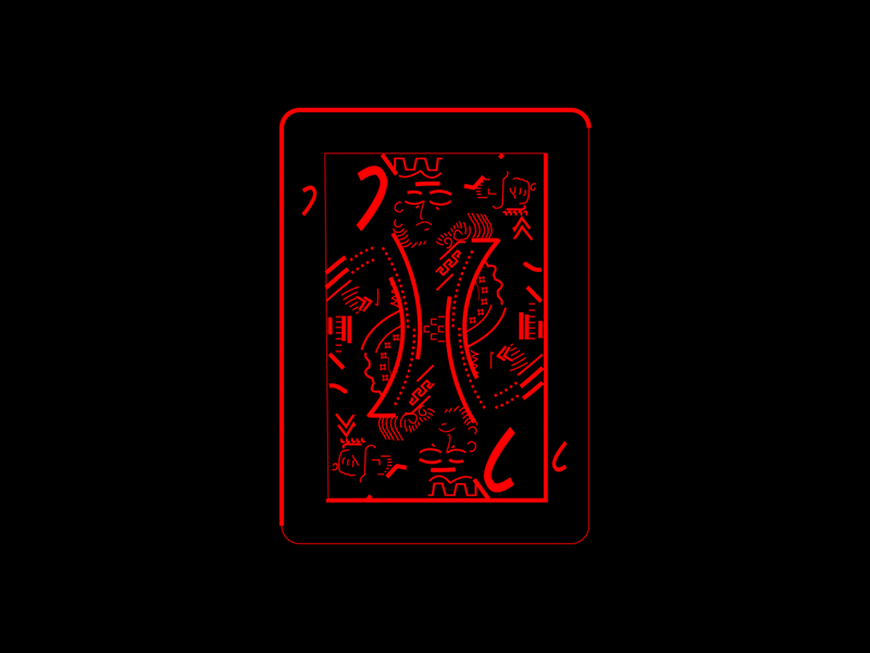 Project RED - King of Hearts 2d aftereffects animation blood cards design gif hearts kingofhearts projectred red rediscool