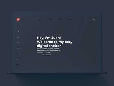 Personal Website - Dark Mode dark mode dark theme dark ui design portfolio responsive website