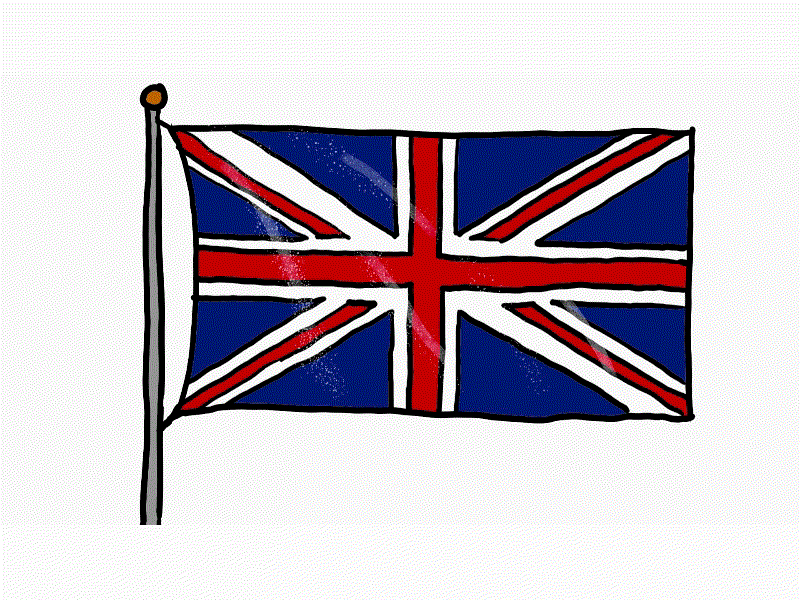 Union Jack or Royal Union Flag Waving Drawing 2D Animation 1080p 2d animation animation british color country england flag great britain hd high definition jack flag kingdom of england motion graphics nation royal union flag st george cross union jack united kingdom waving