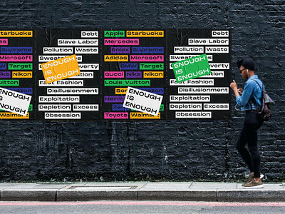 Enough is Enough Campaign branding campaign design design eco friendly enviroment poster design typograhy