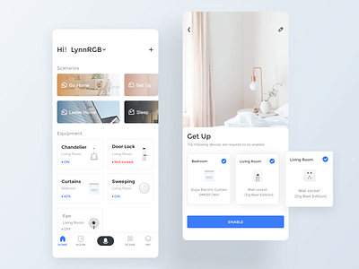 JianJu smart home app branding design flat icon lynnrgb mobile smart home type typography ui ux vector