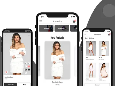 iOS E-commerce UI Kit android app template ecommerce ecommerce app ecommerce design firebase ios iphone login mobile mobile app development mobile templates shopping shopping app shopping bag shopping basket shopping cart swift