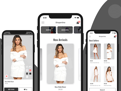 iOS E-commerce UI Kit android app template ecommerce ecommerce app ecommerce design firebase ios iphone login mobile mobile app development mobile templates shopping shopping app shopping bag shopping basket shopping cart swift