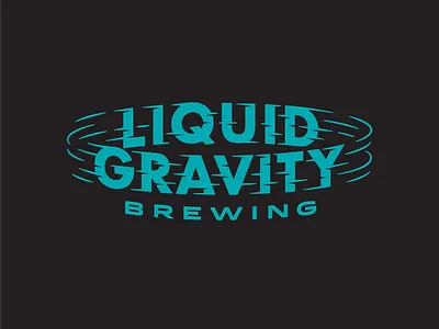 Liquid Gravity Brewing beer beer label gravity icons lettering logos type