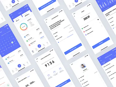 Collection app app design icon ui web ios guide design finance app ui website
