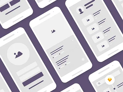 Free Mobile Wireframe Ui Kit (Sketch) design free ui kit freebie freebies interface sketch sketch ui kit ui kit wireframe wireframe design wireframe kit wireframes