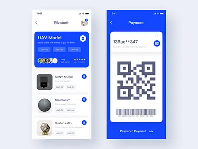 Smart Home App X app blue clean design music smarthome ui web