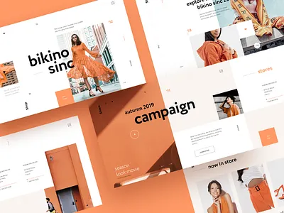Bikino Sinc - Home Page bikino sinc blog branding concept ecommerce fashion store graphicdesigner homepage design interaction interface landing layout typography ui ux web design webdesign webdesigner webpage website