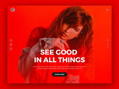 Red Web agency bootstrap ckav clean corporate creative inspiration landingpage minimal one page template ui ui design ux web web design web ui website