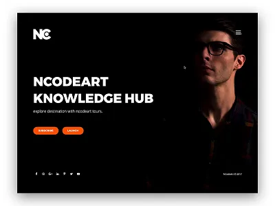 Dark Web Design agency corporate creative dark theme dark ui minimal site nc ncodeart ui ui design web web design