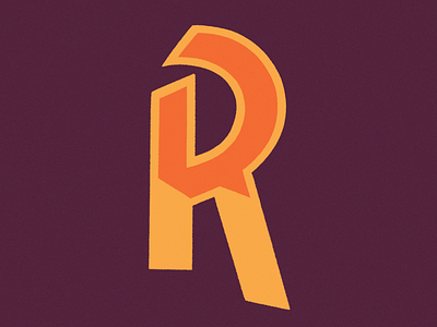 36 days of type - R (second option) 36 days of type design digital illustration illustration letter lettering procreate r typography typography design