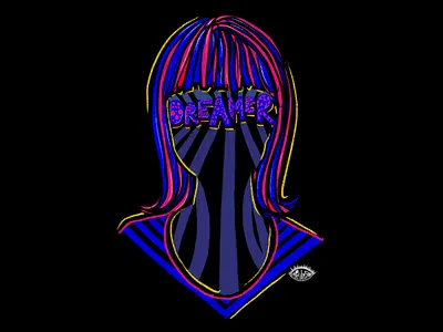 Dreamer abstract applepencil art concept design drawing graphic illustration procreateapp shrutillusion sketch type typography