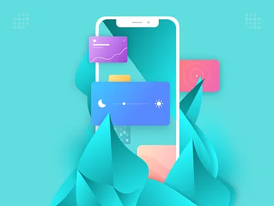 Card Visual 2 app application branding cards concept design icon illustration ios iphone mobile vector