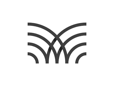 M brand branding circle icon identity letter lettering lettermark logo logotype m mark minimal monogram shadow symbol type typography