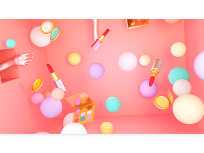 Beauty Makeup 3d cosmetic design glamour house interior miniature pop product room set shopaholic shopping studio
