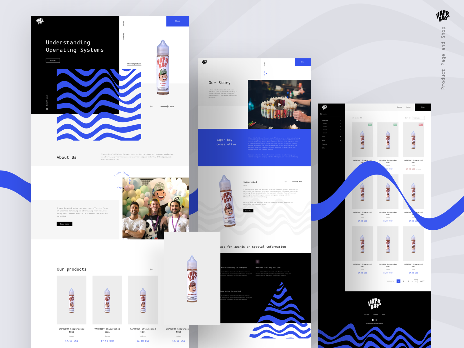 Example of VaprBoy - Product and Shop Page 💨🚬