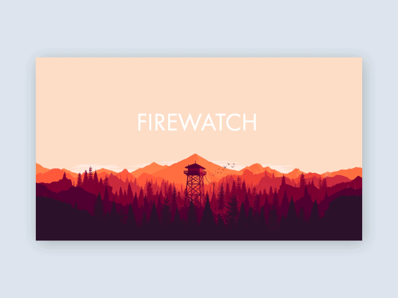 Firewatch - Parallax adobe xd design firewatch illustration interaction parallax parallax website ux design