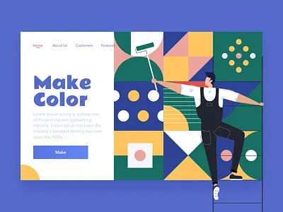 Make Your Color Palette color design illustration painting ui vector