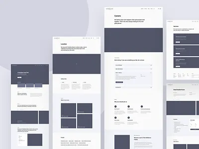 Hotel Website Wireframes design desktop hotel hotel booking location room room details services ui ux wireframes
