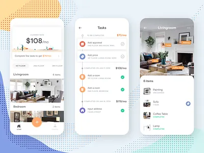 A home inventory app concept home insurance inventory mobile mobile app room tagging tasks