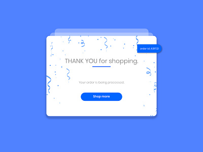 Thank you Design app dailyui dailyui077 dailyuichallenge shopping shopping app thankyou ui ui ux ui design uidaily uidesign web webdesign website