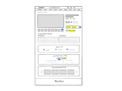 Wireframes rough Crozatier photoshop rough sketch ux design ux process website wireframe