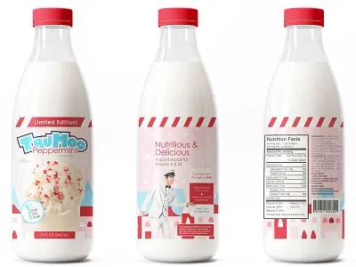 Trumoo Glass Milk branding design illustration layoutdesign milk packaging packaging mockup packagingdesign