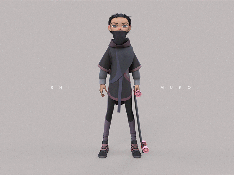 Shimuko 3d character character design design girly longboard longboarding shimuko shimur skater skaters zbrush
