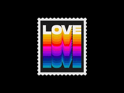 LOVE - Stamp Design 2019 trend 80s 90s branding colorful design elegant graphic design graphicdesign love lovely lovers minimal old school oldschool simple stamp stamp design type typography