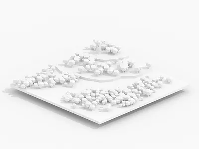 Minimalist landscape #3 3d 3d art 3d artist illustration landscape