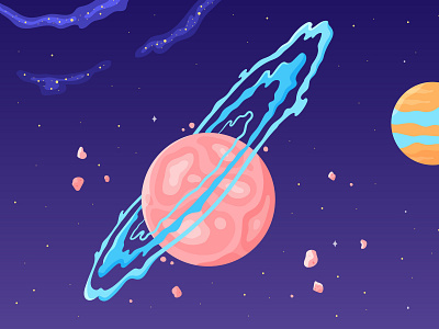 36 Days of Type - 6 36 days of type 36days 6 36daysoftype 6 adventure colour galaxy illustration illustrator letter light planet shadow sky space stars texture type universe vector