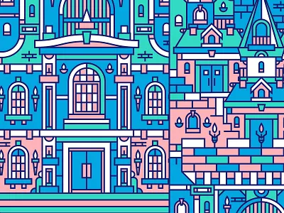 Illustration IV castle illustration wine