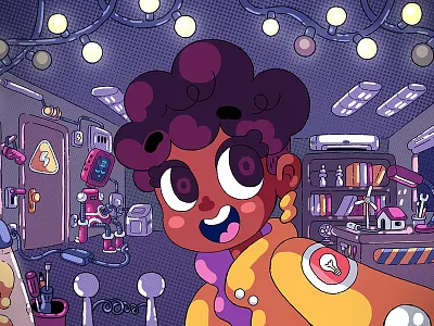 Nina Storm adobe photoshop animation cartoon character design illustration