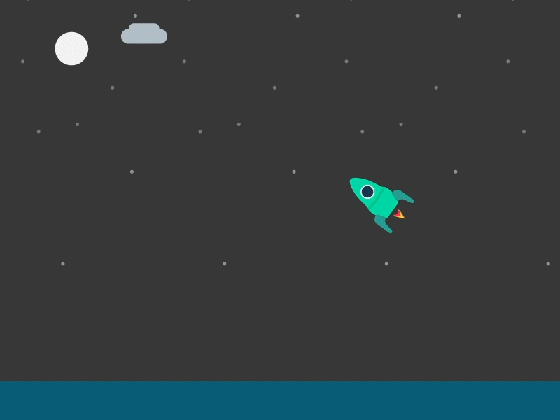 Rocketman - Digital Banner Ads aftereffects animated animated gif animation banner ad banner ads banner design design flatdesign gif illustration loop animation motion motion design motiongraphics rocket vector