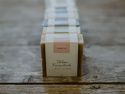 Urban Farmchick Soap essential oil label labeldesign package packaging design packaging mockup packagingpro