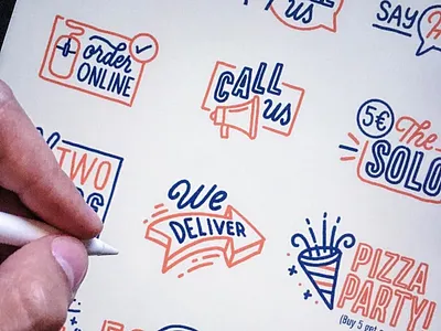 Icons icon lettering lisboa neves pizza portugal