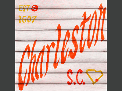 Corner Store charleston illustration lettering south carolina travel