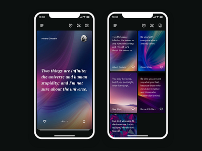 Daily Quotes App app app design design ui ux