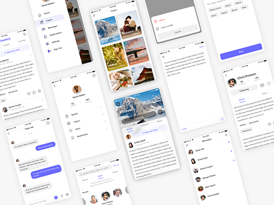Instory App UI Design app ios ui