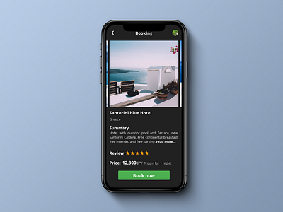 Daily UI 067 Hotel Booking. 100 day challenge 100 day ui challenge black booking dailyui dailyui067 design diseño greece hotel hotel app hotel booking app santorini sketch app travel ui ui ux uidesign uipractice unsplash