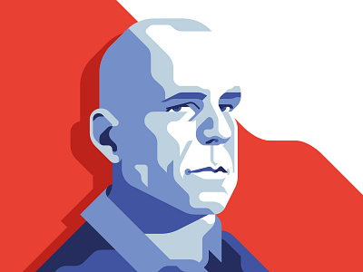 Hard2kill - Bruce Willis 80s acton bruce willis die hard flat geometric hero illustration movie