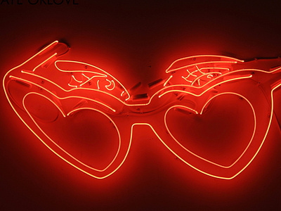 Lolita dani b electric eyes glowing heart glasses heart shaped lolita lollipop neon neon sign seductive sunglasses