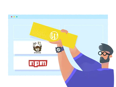 Illustration for branchci.com concept design illustration vector web