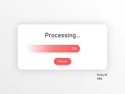 Daily UI #86 - Progress Bar adobe xd app dailyui design flat mobile ui web website