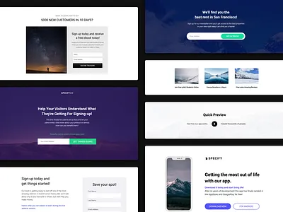 Instapage New Templates campaign design flat icon photoshop responsive typography uiux design web web deisgn