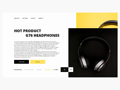 Product Page Design adobe xd design ui