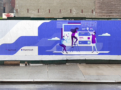 Marketing Growth billboard billboards brand branding dashboard growth illustrator marketing mock up mockups